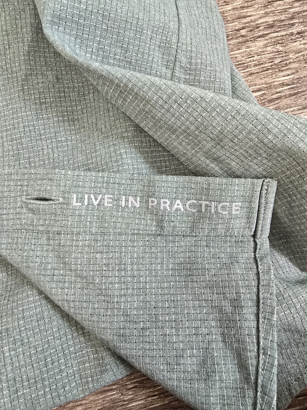 lululemon athletica Short-Sleeve Button-Down Shirt in Sage Green - Picture 3 of 3
